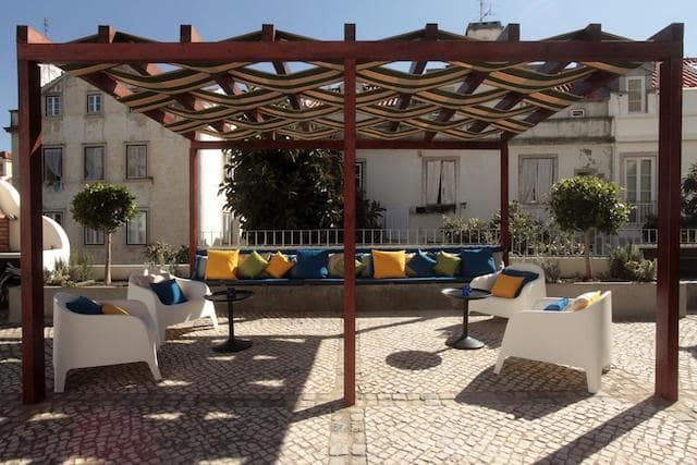 Hotel Alfama Terrace em Lisboa - terraço Hotel Alfama Terrace em Lisboa - terraço