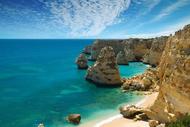 Praia da Marinha no Algarve Praia da Marinha no Algarve