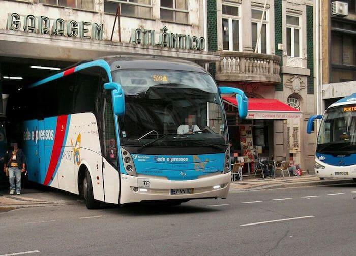 Ônibus saindo do Porto para Fátima Ônibus saindo do Porto para Fátima