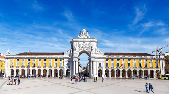 Praça do Comércio em Lisboa Praça do Comércio em Lisboa