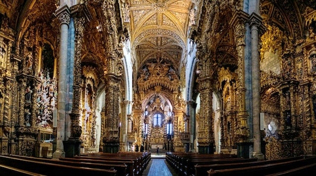 Interior Igreja São Francisco no Porto Interior Igreja São Francisco no Porto