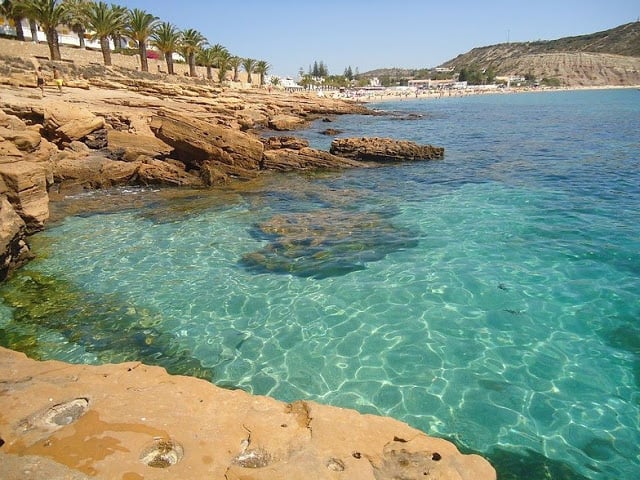 Praia da Luz - lado rochoso Praia da Luz - lado rochoso