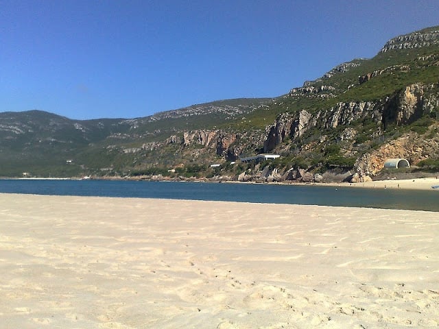 Praia da Figuerinha - areia Praia da Figuerinha - areia