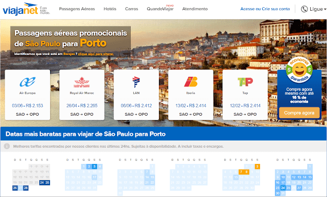 Passagem aérea para o Porto Passagem aérea para o Porto