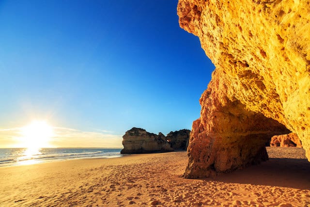 Praia da Rocha no Algarve Praia da Rocha no Algarve